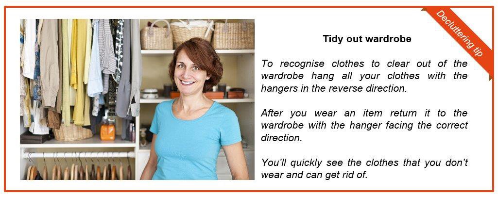 Tidy out wardrobe tip box