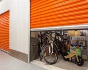 storage-with-bike - Nesta storage unit with bike and household items